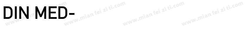 DIN MED字体转换